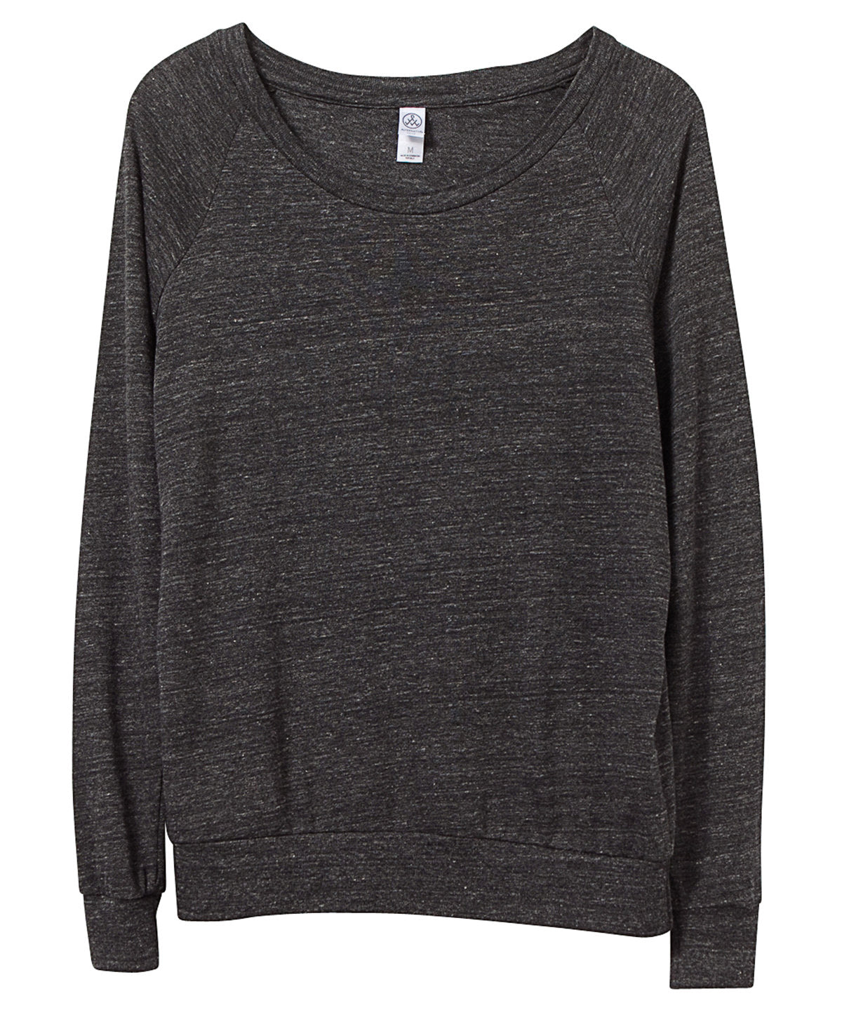 Eco Black - Women's Eco-Jersey slouchy pullover - GarmentEmbroidery