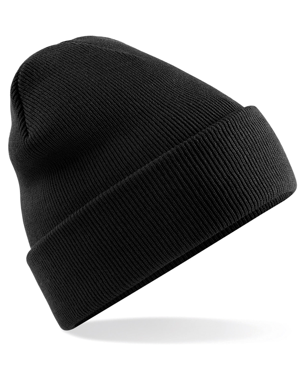 Black - Original cuffed beanie - GarmentEmbroidery