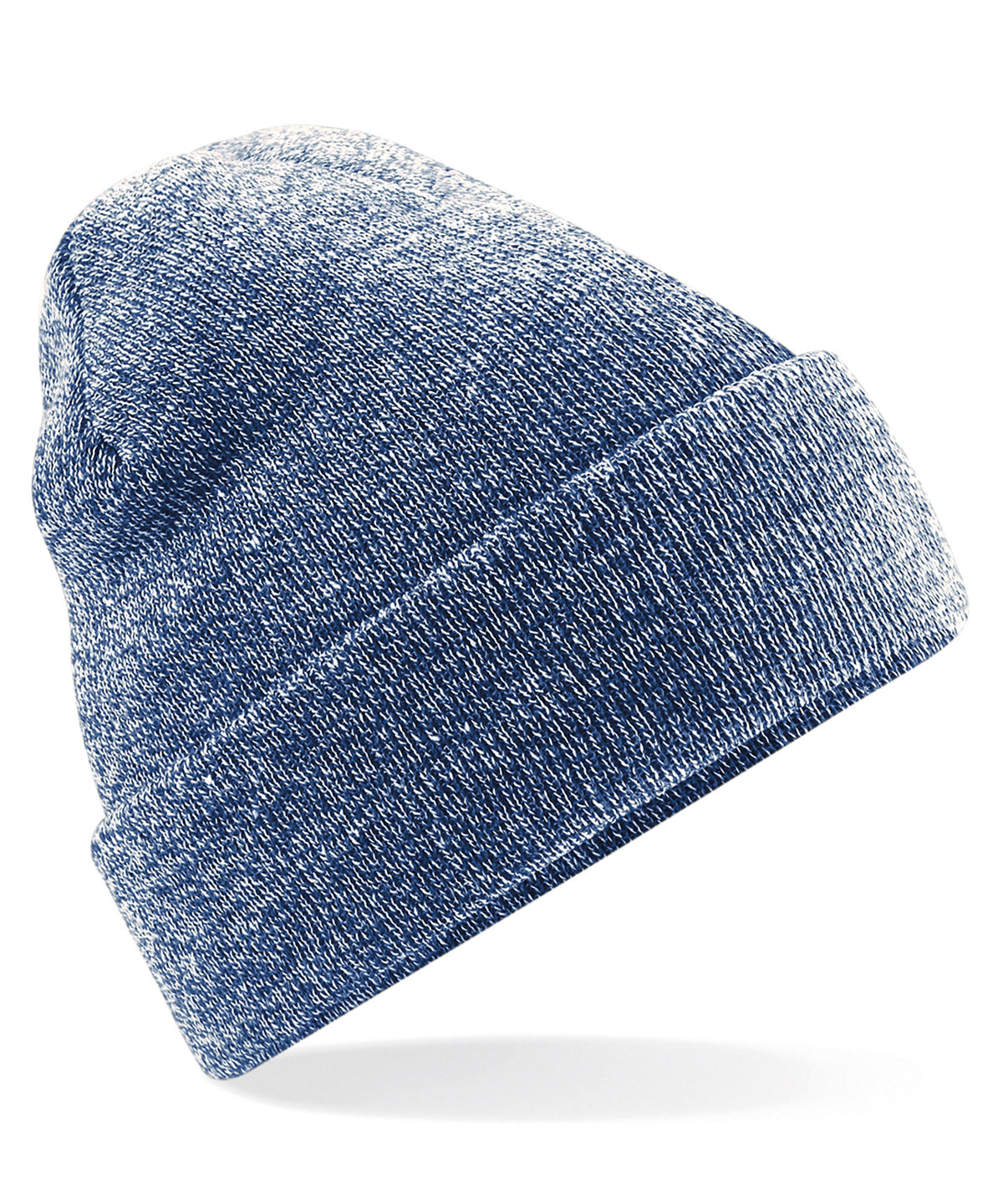 Heather Navy - Original cuffed beanie - GarmentEmbroidery