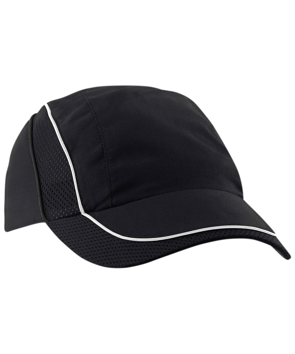 Black - Coolmax® flow mesh cap - GarmentEmbroidery