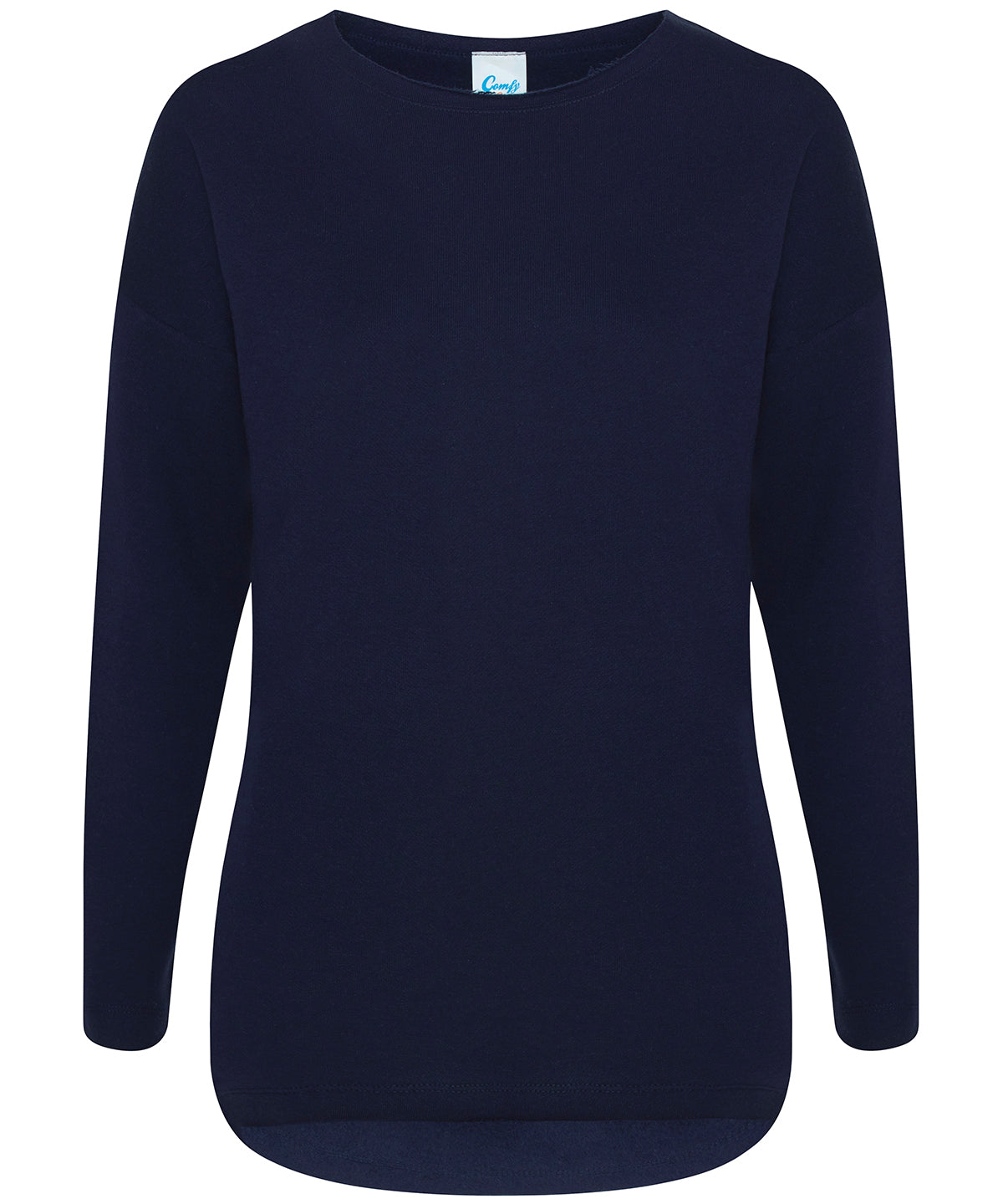 Navy - Gals oversized sweatshirt - GarmentEmbroidery