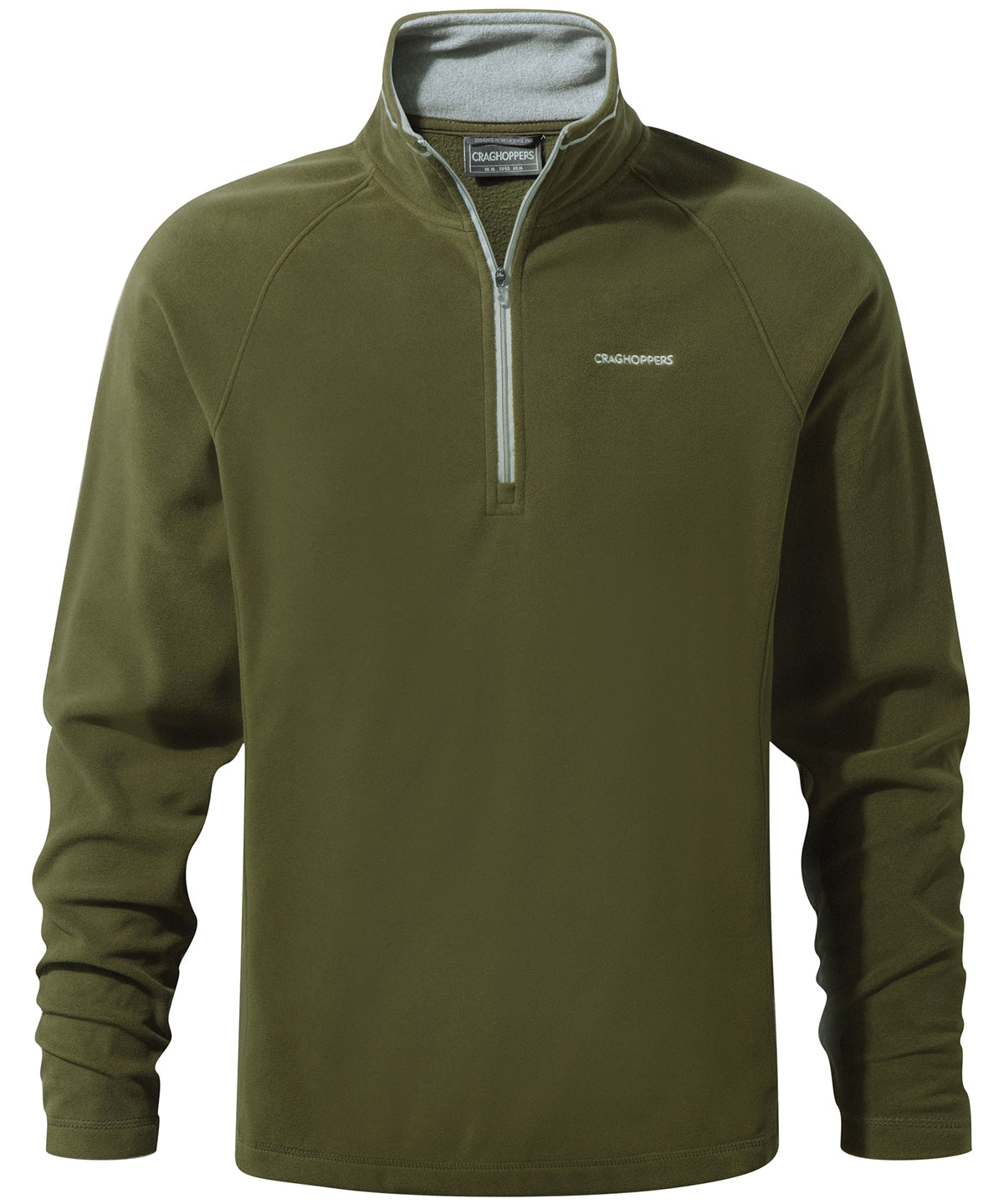 Dark Moss - Selby half-zip microfleece - GarmentEmbroidery