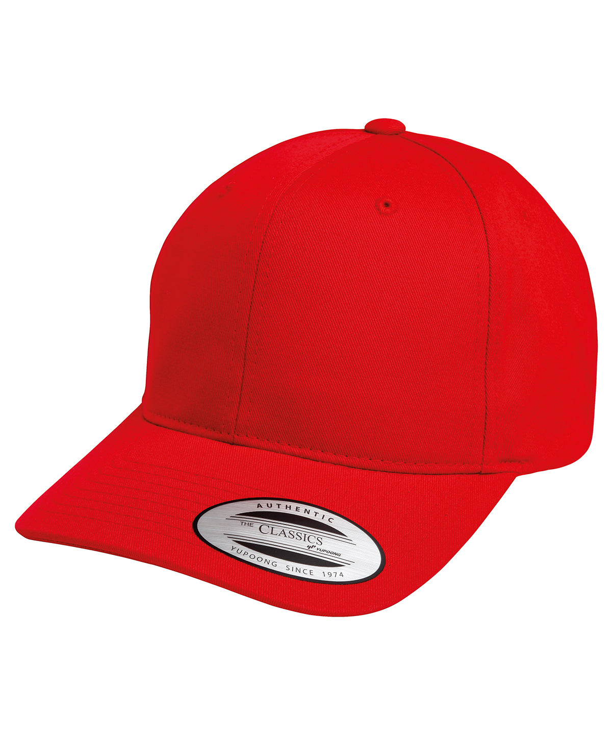 Red - LA baseball cap (with adjustable strap) - GarmentEmbroidery