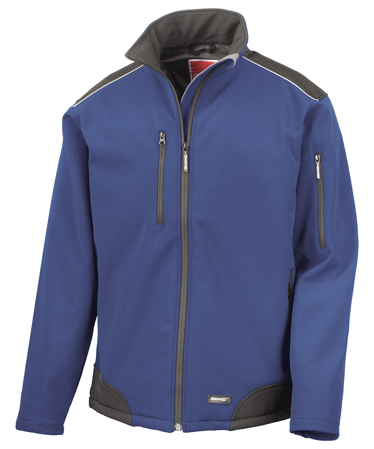 Royal/Black - Ripstop softshell workwear jacket - GarmentEmbroidery