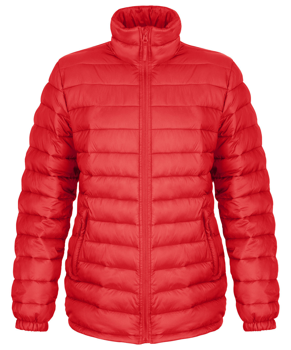 Red - Women's ice bird padded jacket - GarmentEmbroidery