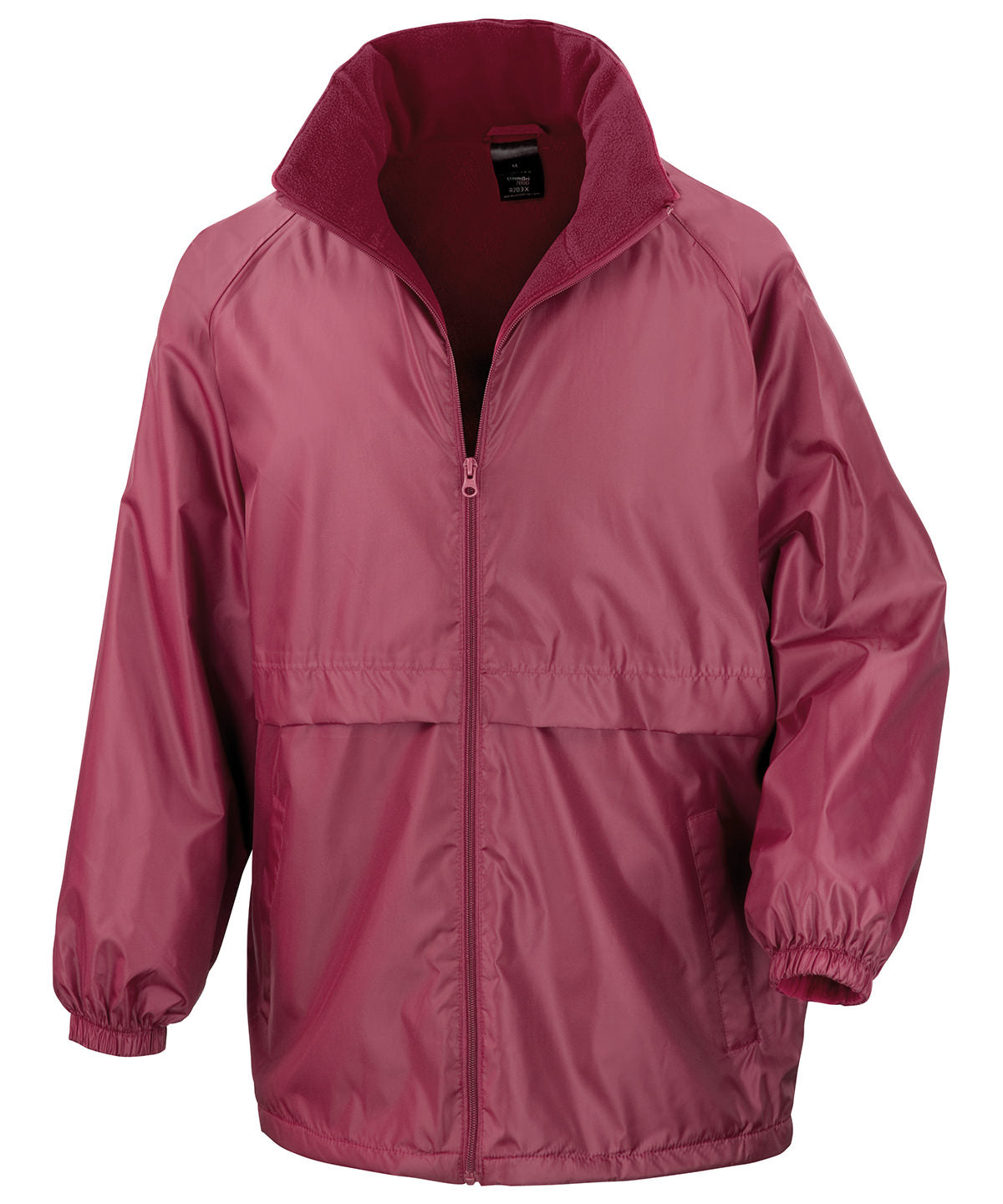 Burgundy - Core microfleece lined jacket - GarmentEmbroidery