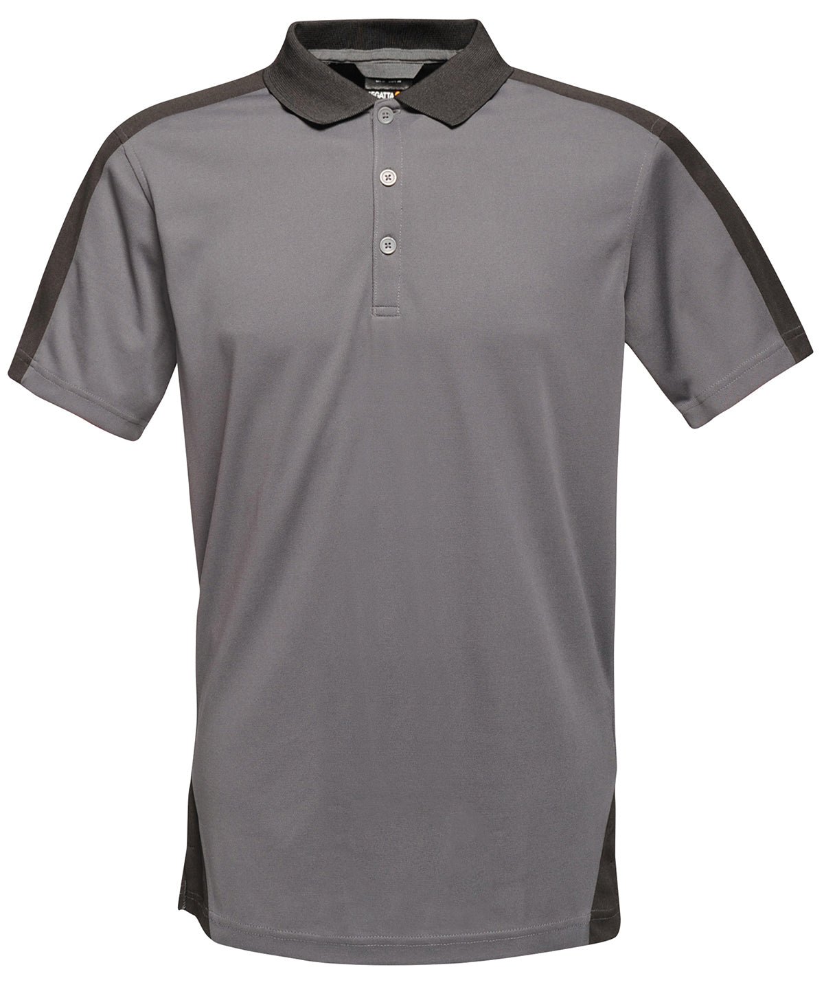 Seal/Black - Contrast wicking polo - GarmentEmbroidery