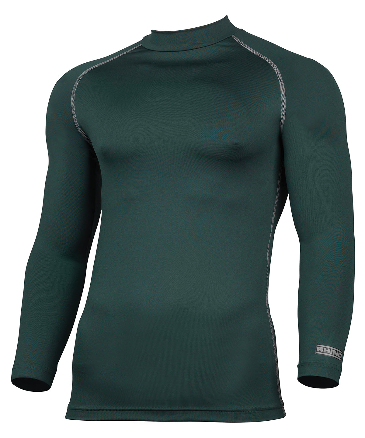 Bottle Green - Rhino baselayer long sleeve - GarmentEmbroidery