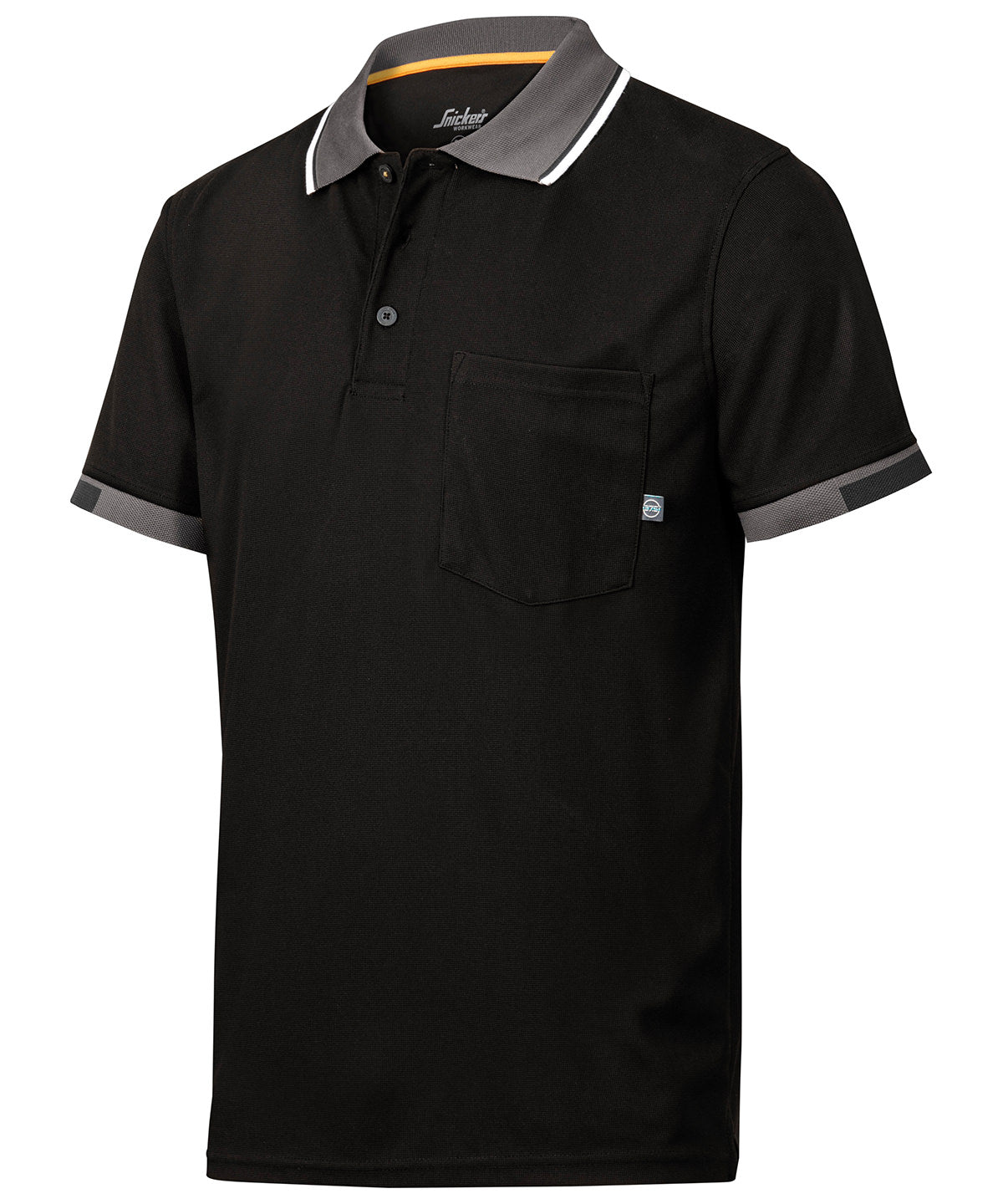 Black - AllroundWork 37.5® Tech short sleeve polo shirt (2724) - GarmentEmbroidery