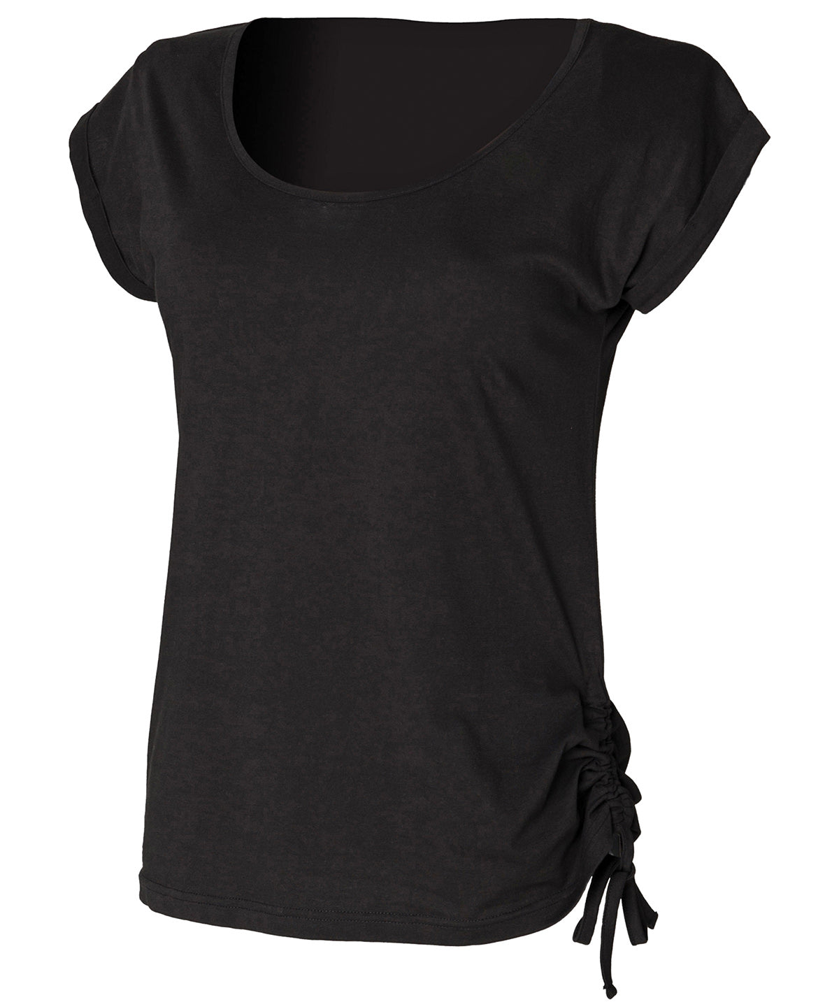 Black - Slounge t-shirt top - GarmentEmbroidery