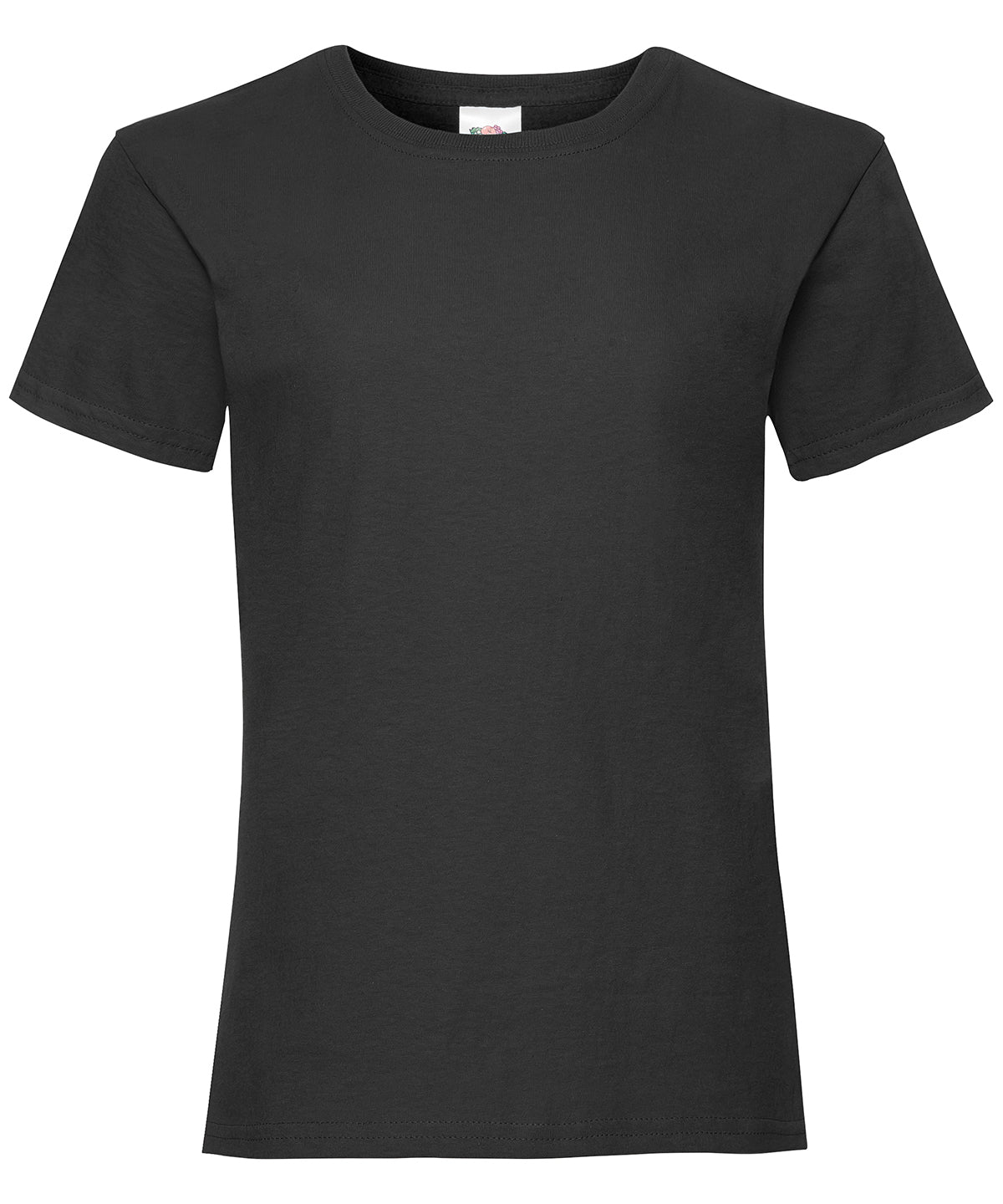 Black - Girls valueweight T - GarmentEmbroidery