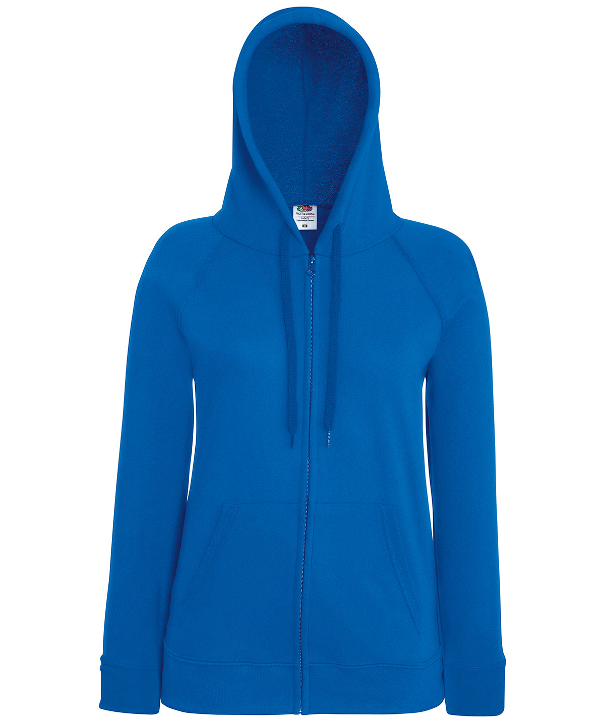 Royal Blue - Women's lightweight hooded sweatshirt jacket - GarmentEmbroidery