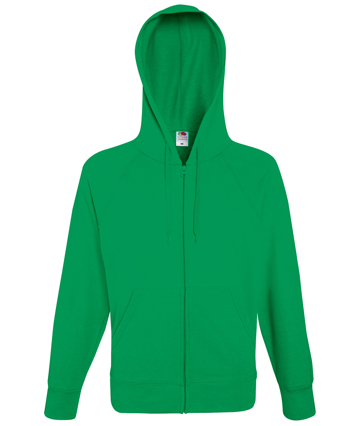 Kelly Green - Lightweight hooded sweatshirt jacket - GarmentEmbroidery