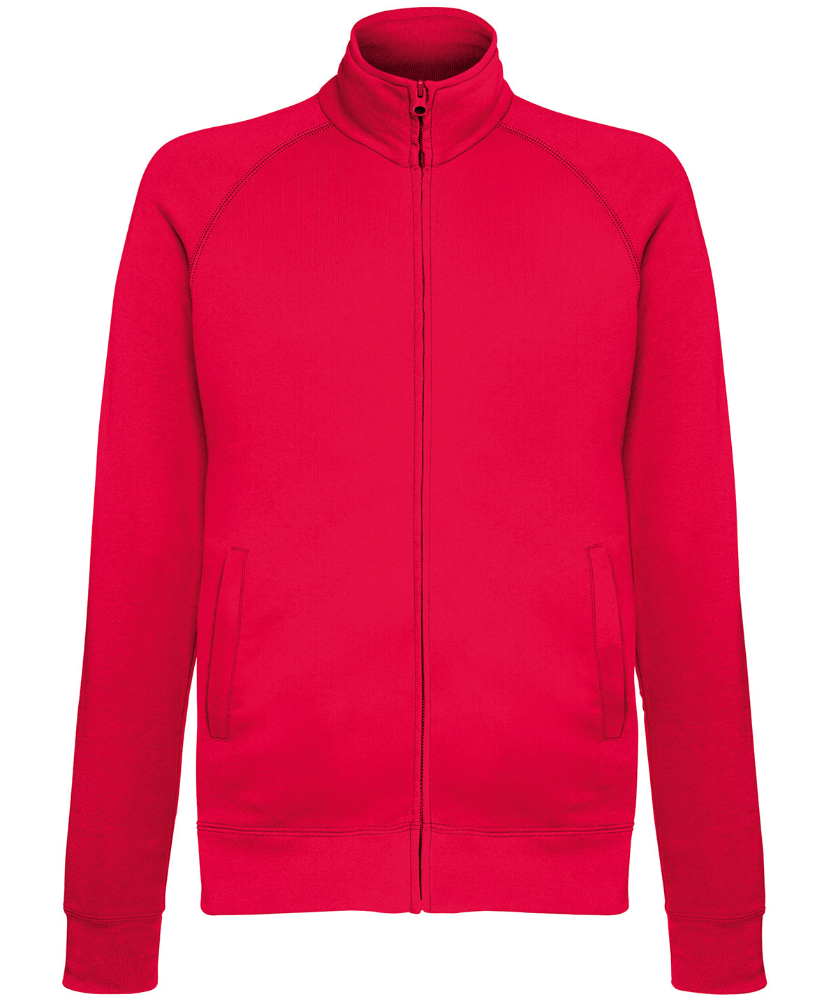 Red - Lightweight sweatshirt jacket - GarmentEmbroidery