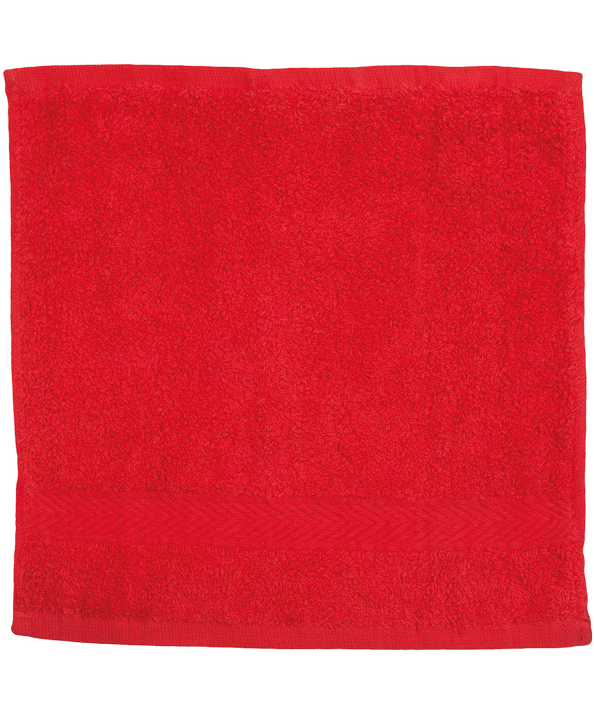 Red - Luxury range face cloth - GarmentEmbroidery