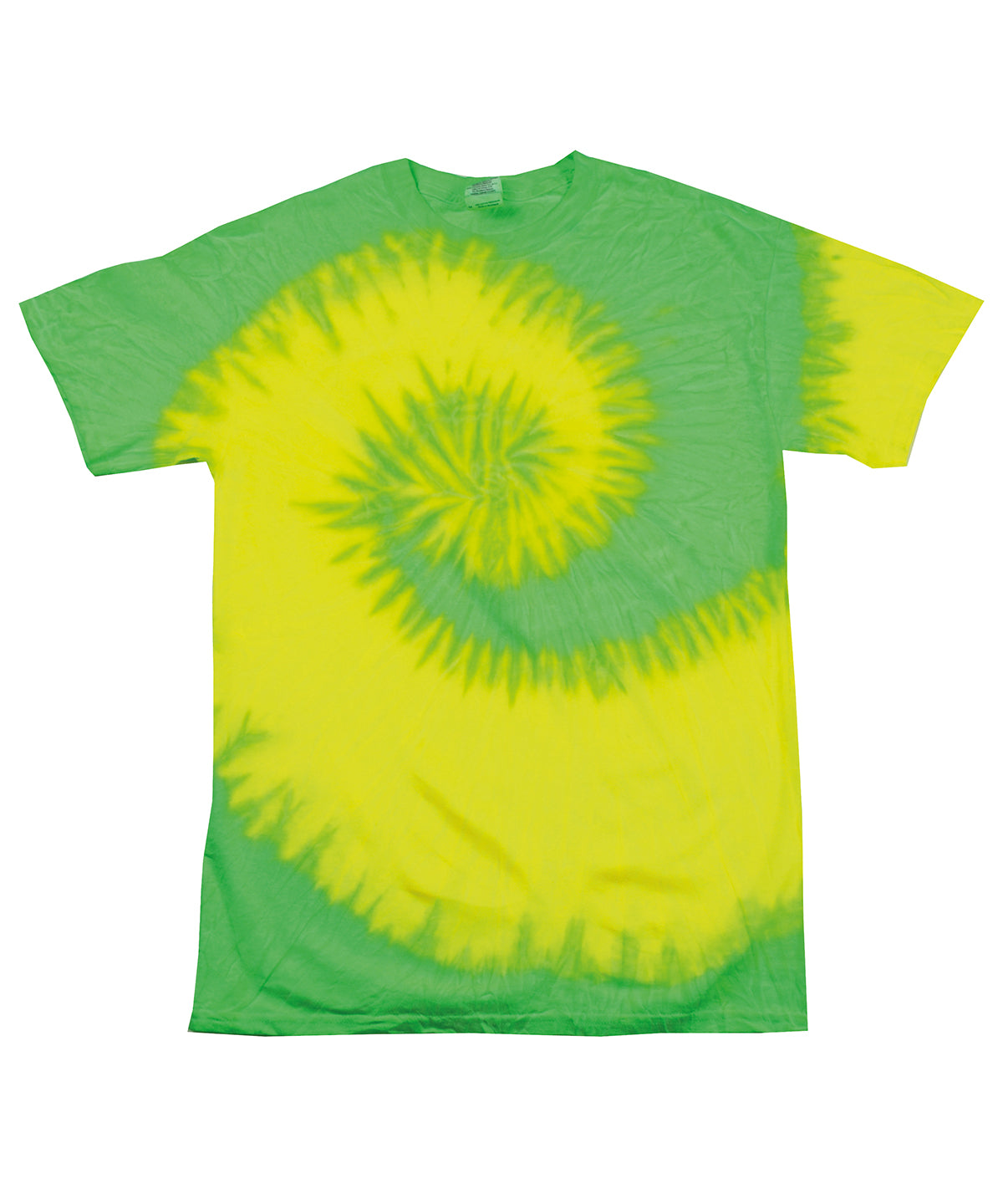 Fluorescent Yellow/Lime - Tie-dye shirt - GarmentEmbroidery
