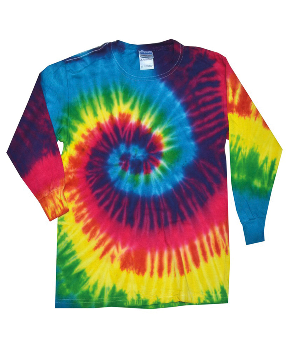 Rainbow - Long sleeve tie-dye T - GarmentEmbroidery