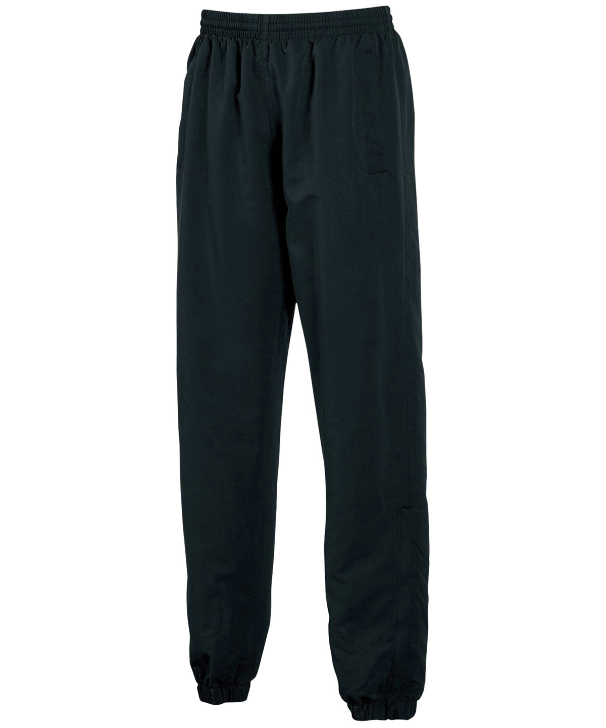 Black - Lined tracksuit bottoms - GarmentEmbroidery