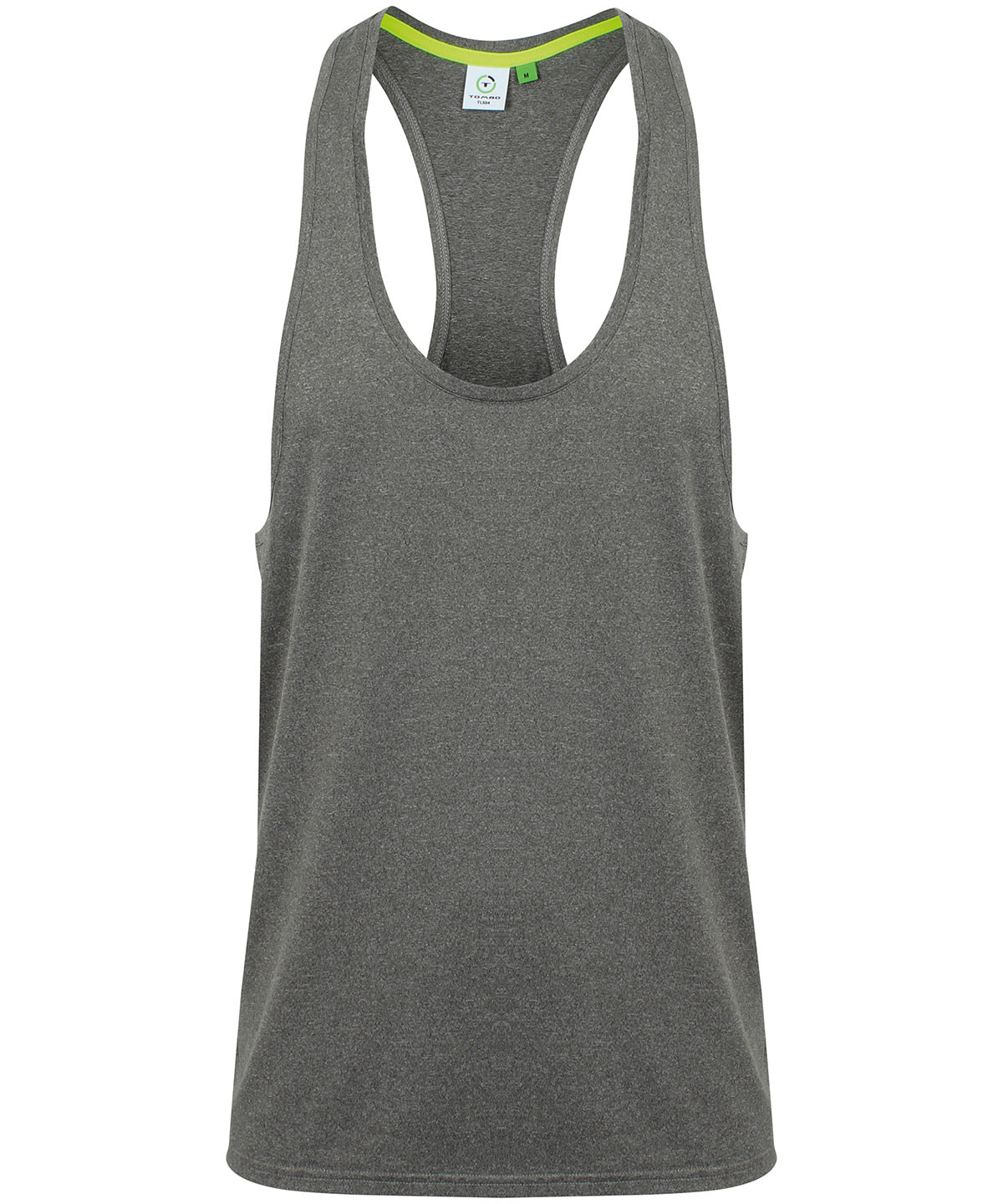 Grey Marl - Muscle vest - GarmentEmbroidery