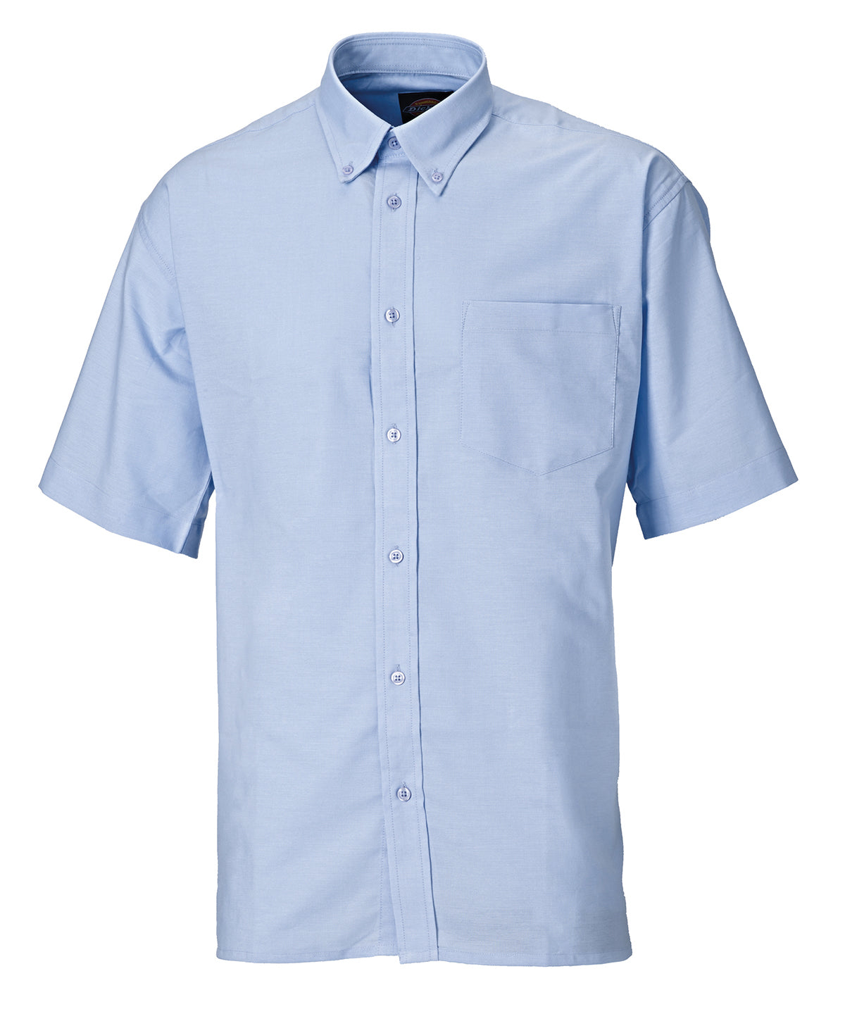 Light Blue - Oxford weave short sleeve shirt (SH64250) - GarmentEmbroidery