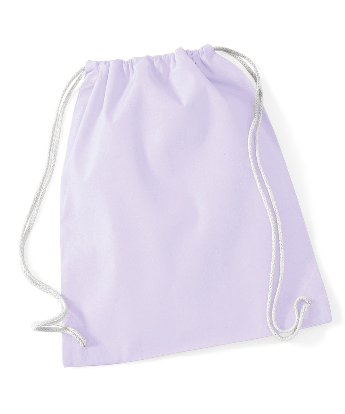 Lavender/White - Cotton gymsac - GarmentEmbroidery