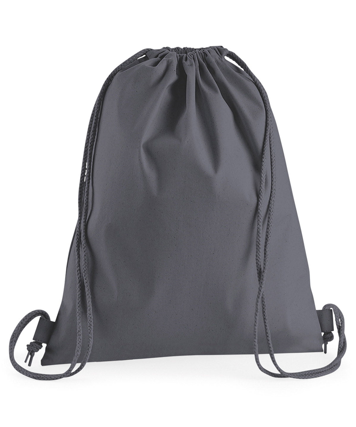 Graphite Grey - Premium cotton gymsac - GarmentEmbroidery
