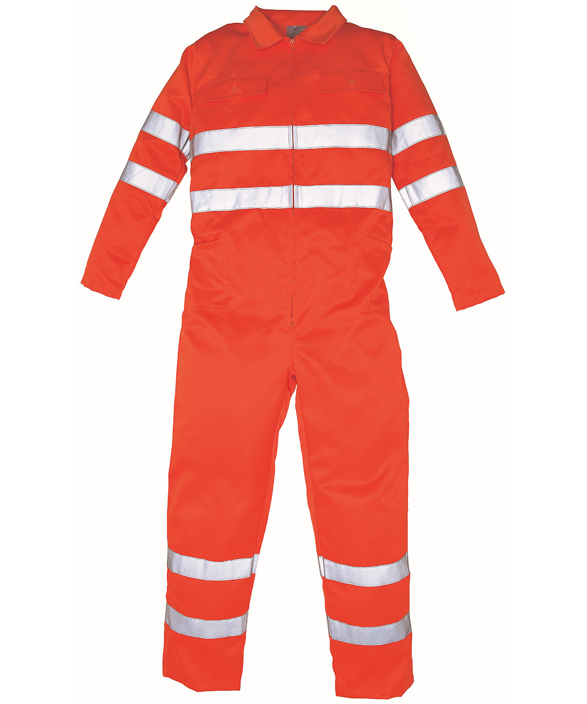 Orange - Hi-vis polycotton coverall (HV058) - GarmentEmbroidery