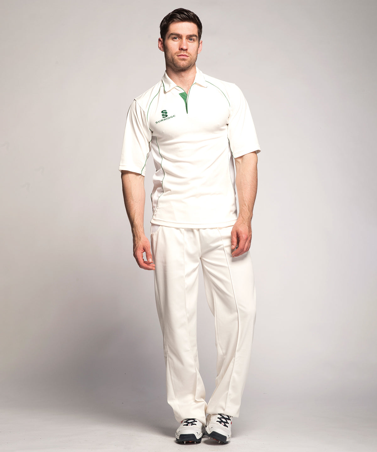 White/Maroon trim - Premier shirt ¾ sleeve - GarmentEmbroidery