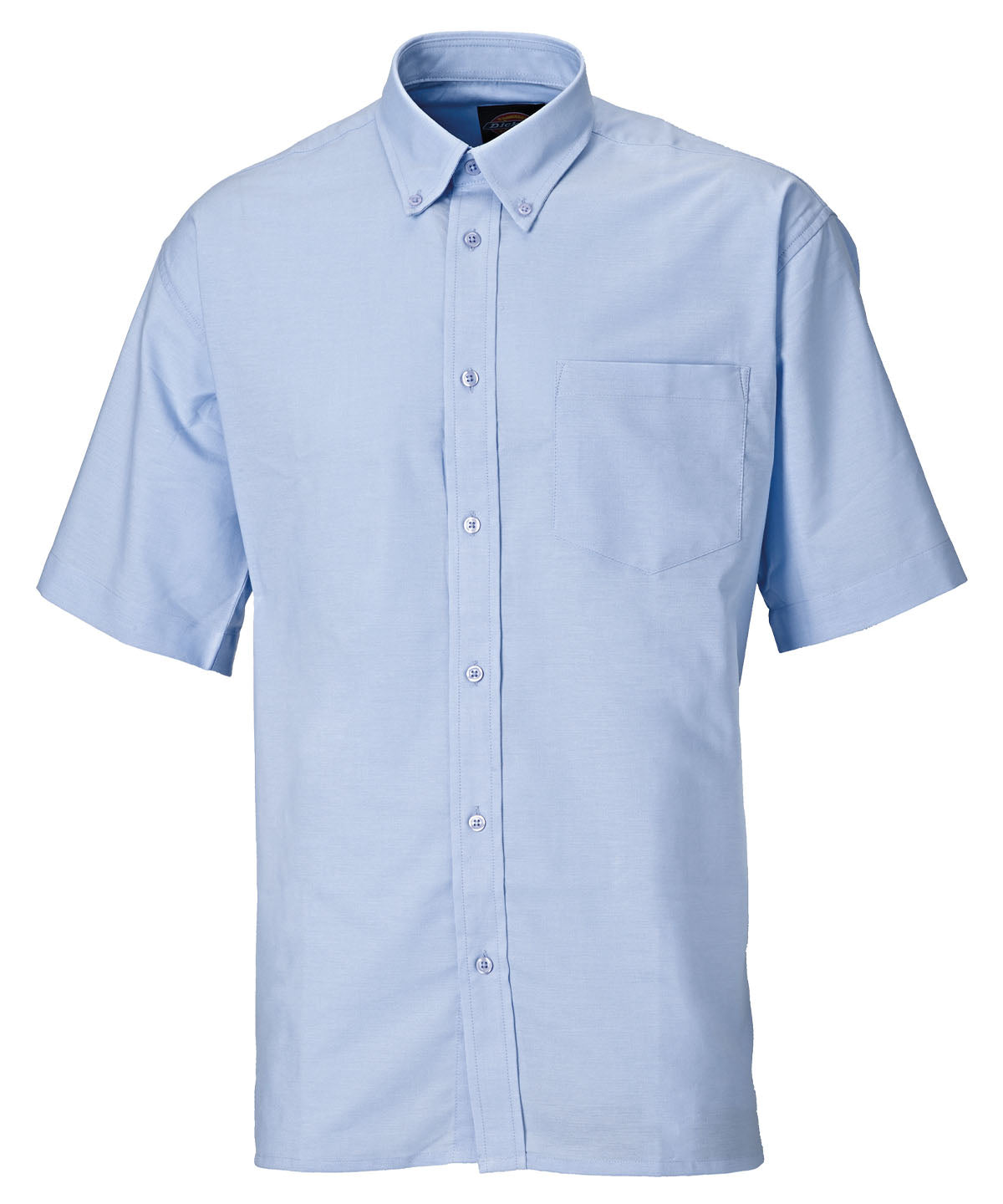 White - Oxford weave short sleeve shirt (SH64250) - GarmentEmbroidery