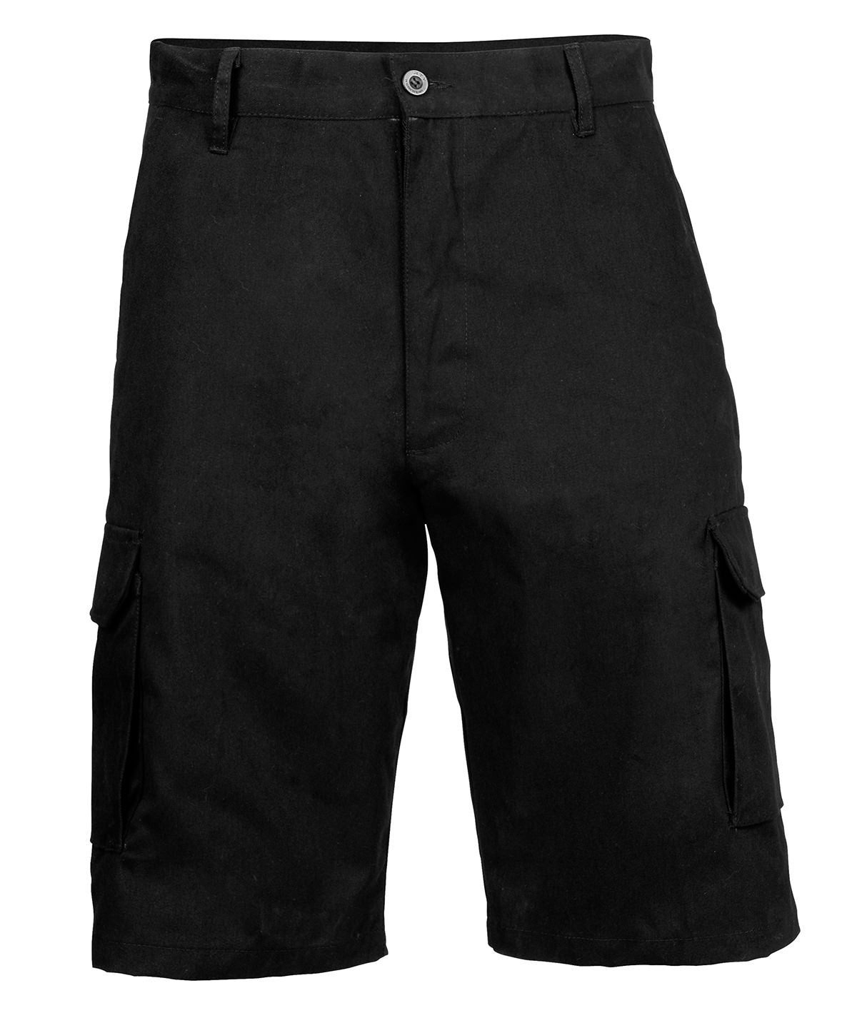 Navy - Cotton cargo shorts - GarmentEmbroidery