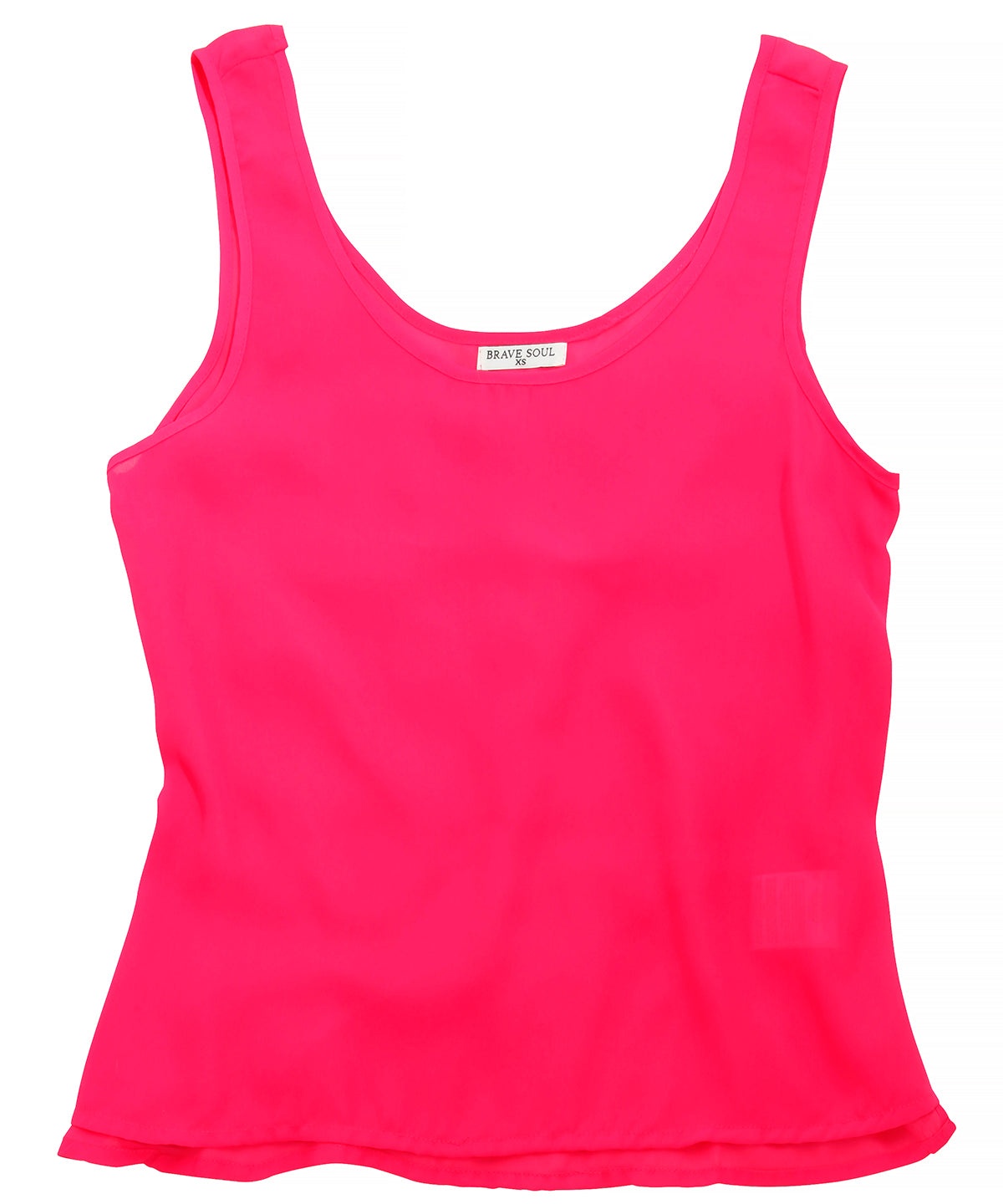 Lime - Brave Soul Tayla - ladies sheer vest - GarmentEmbroidery