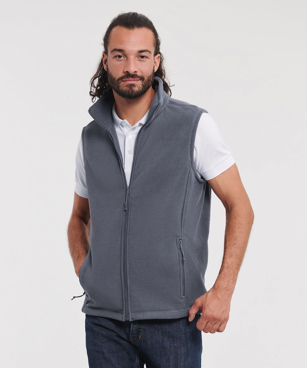 Burgundy - Outdoor fleece gilet - GarmentEmbroidery