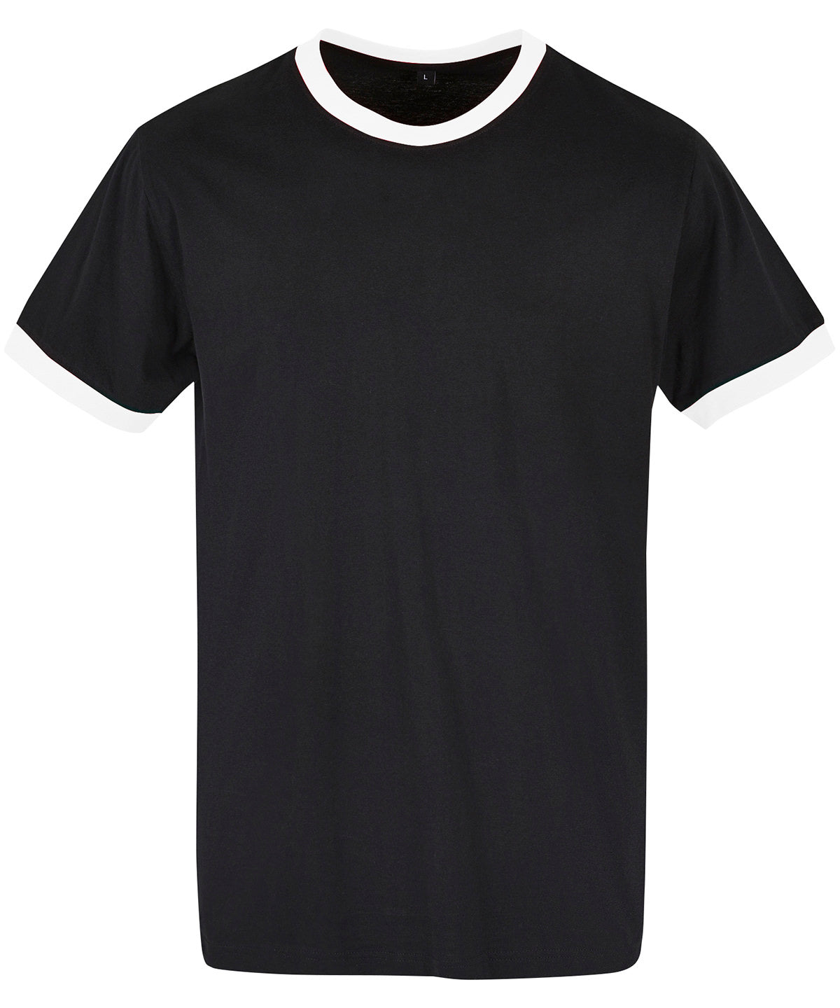Black/White - Ringer tee - GarmentEmbroidery