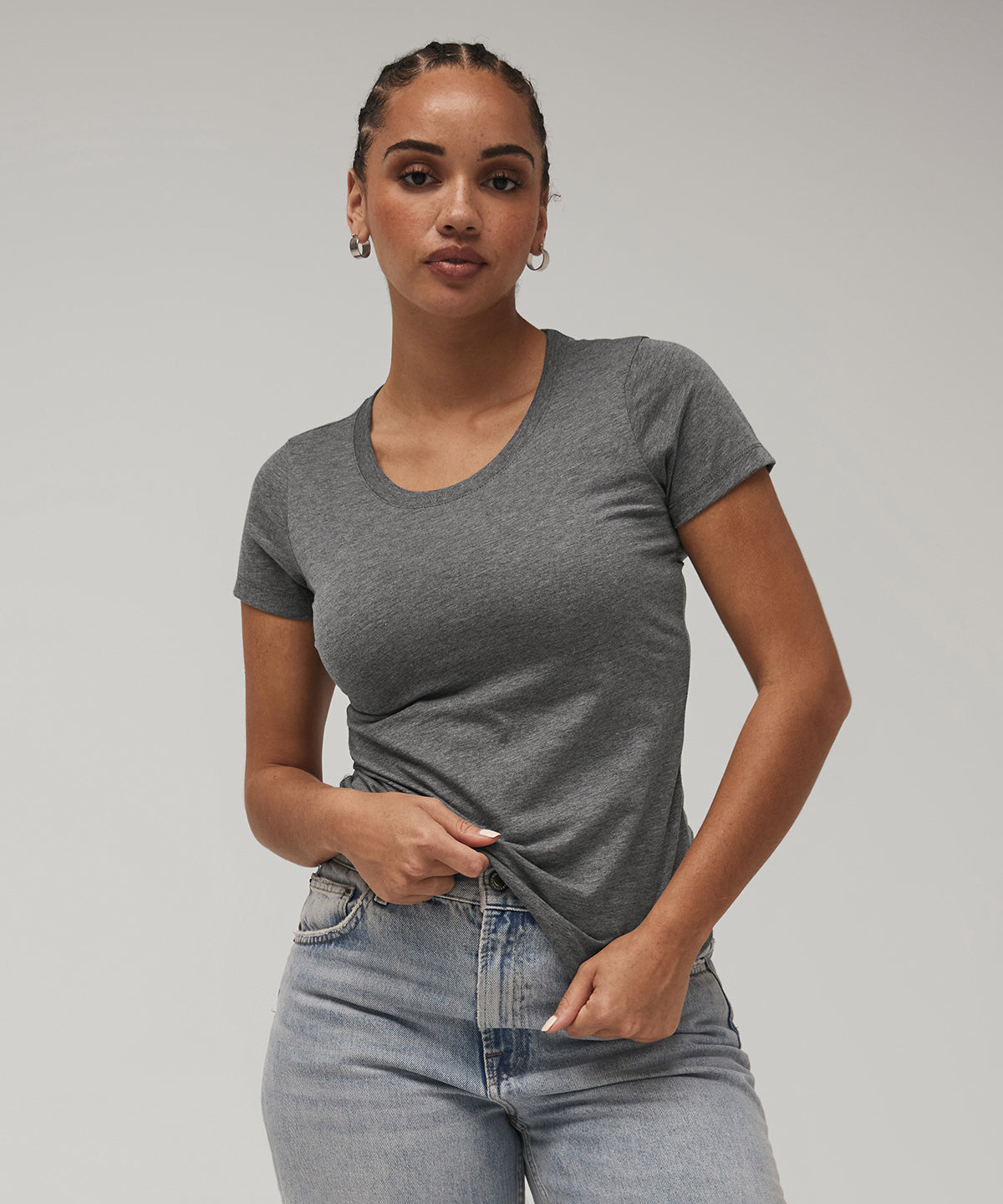 Maroon Triblend - Triblend crew neck t-shirt - GarmentEmbroidery