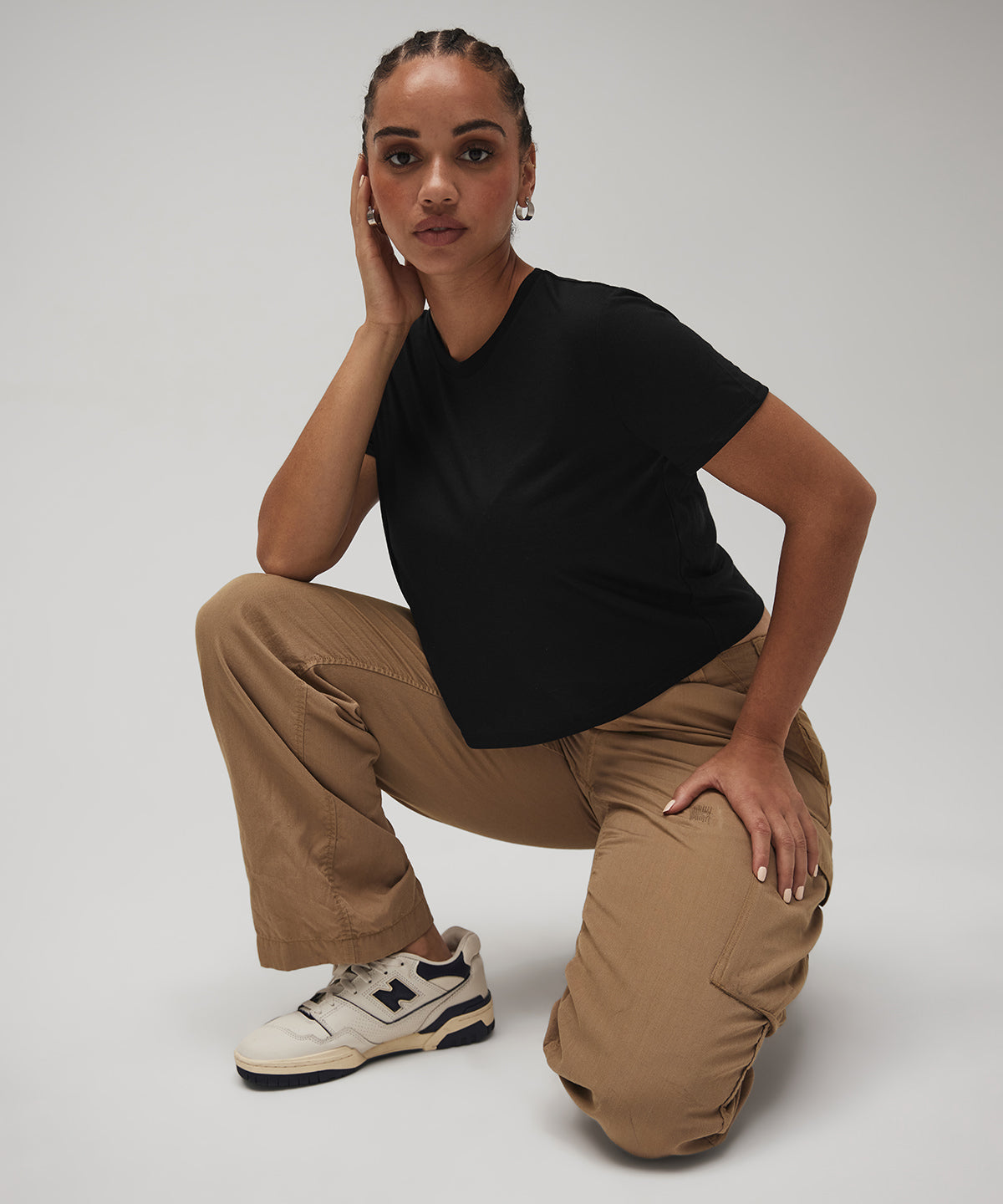 Heather Dust - Women's flowy cropped tee - GarmentEmbroidery