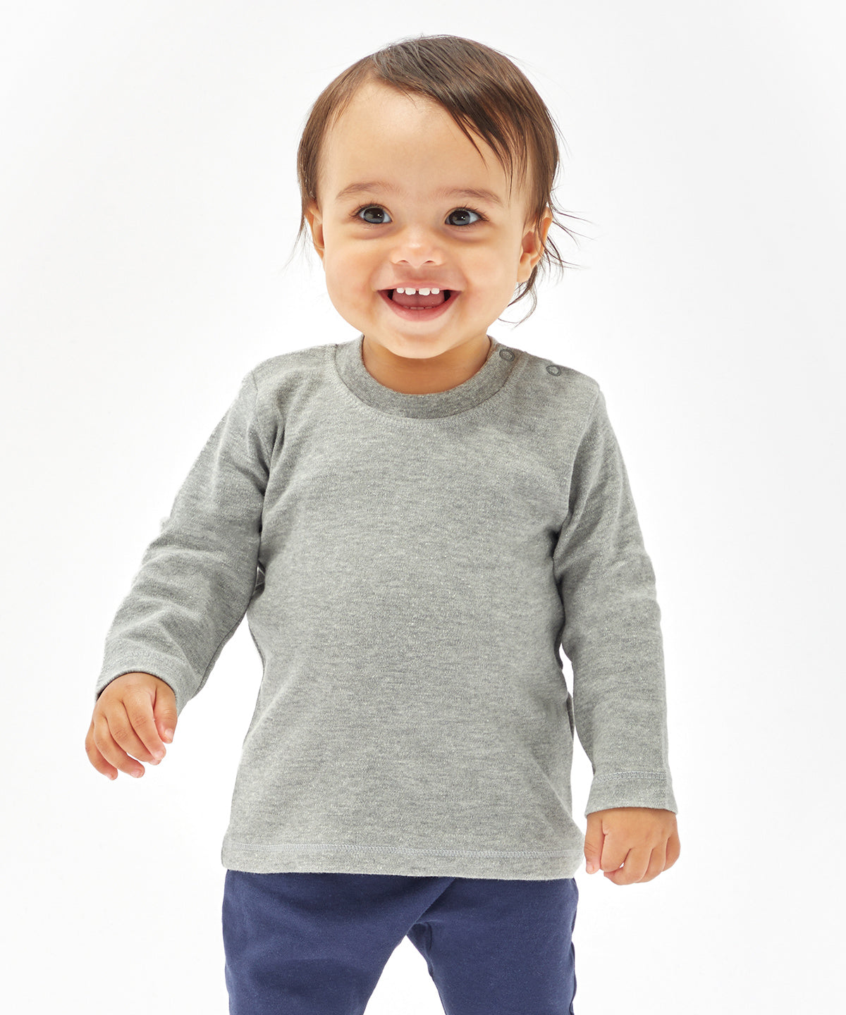 White - Baby long sleeve T - GarmentEmbroidery