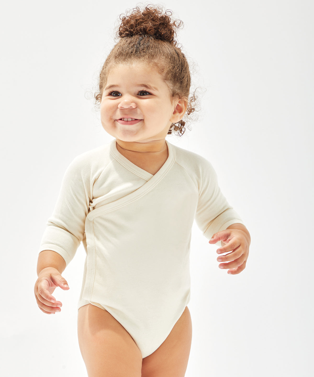 Nautical Navy - Baby long sleeve kimono bodysuit - GarmentEmbroidery