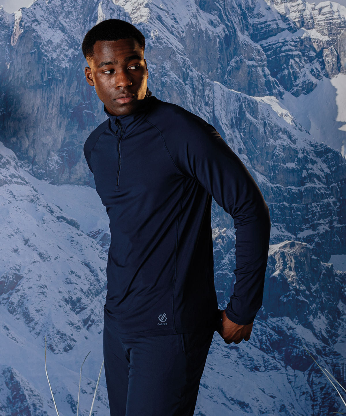 Black - Fuser 1/4 zip core stretch - GarmentEmbroidery