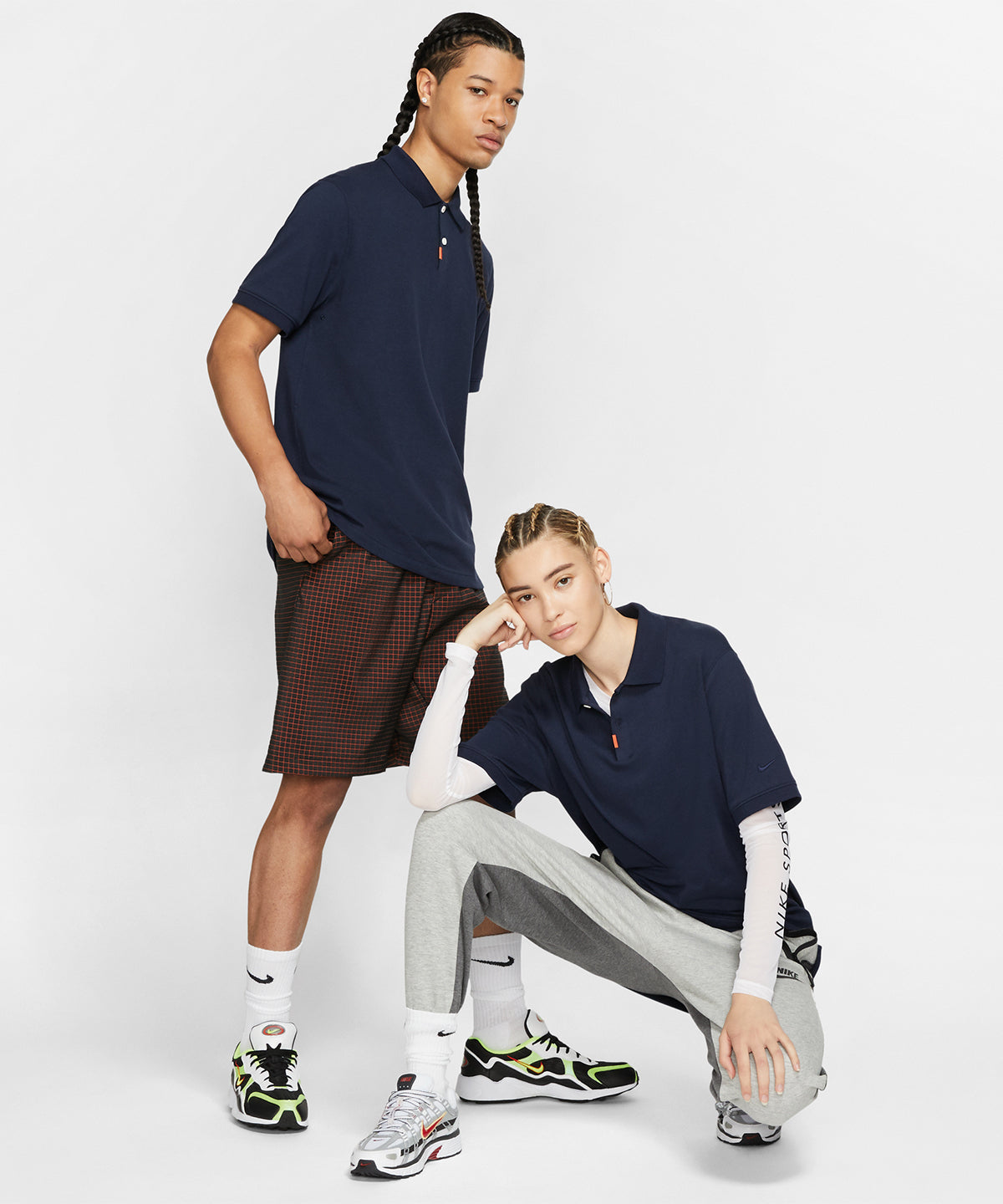 Dark Grey/Heather - Nike polo slim - GarmentEmbroidery