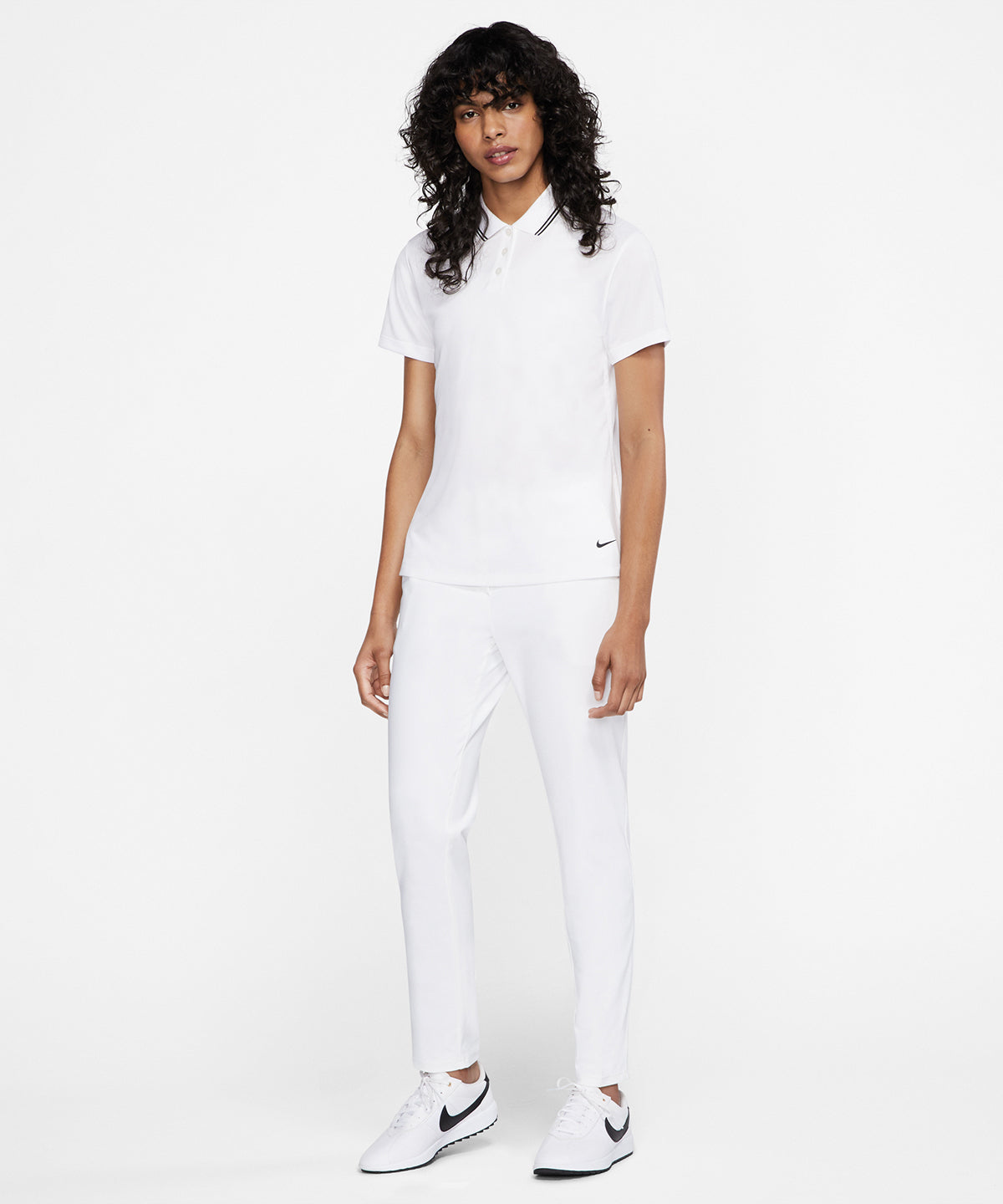 White/Black/Black - Women's Nike dry victory polo - GarmentEmbroidery