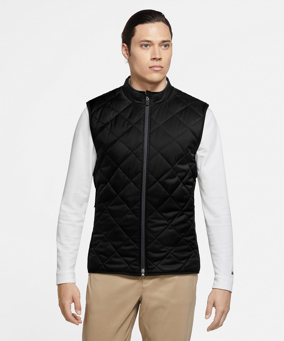 Obsidian/Sky Grey/Sky Grey - Reversible golf vest - GarmentEmbroidery