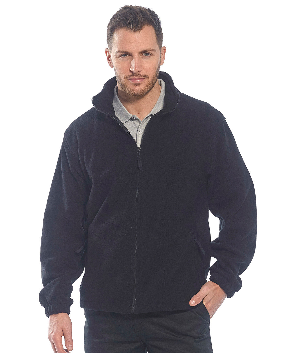 Navy - Aran fleece (F205) - GarmentEmbroidery