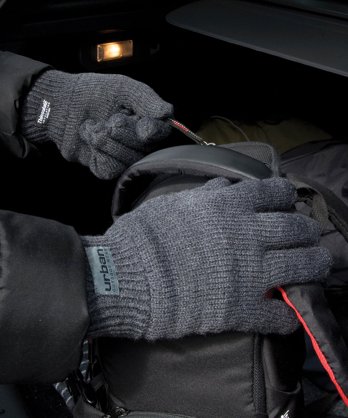 Navy - Classic fully-lined Thinsulate™ gloves - GarmentEmbroidery