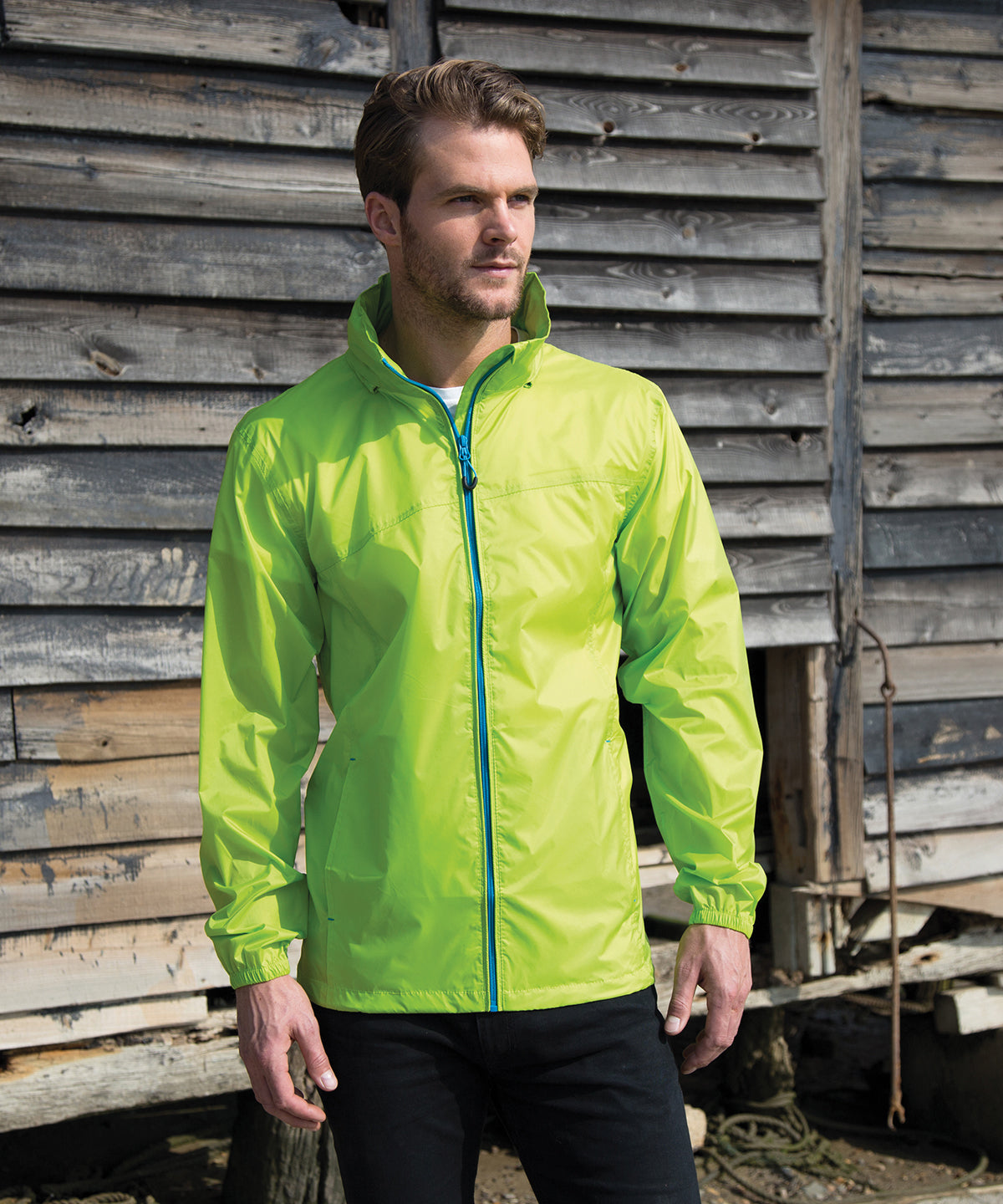 Fennel/Pink - HDi quest lightweight stowable jacket - GarmentEmbroidery
