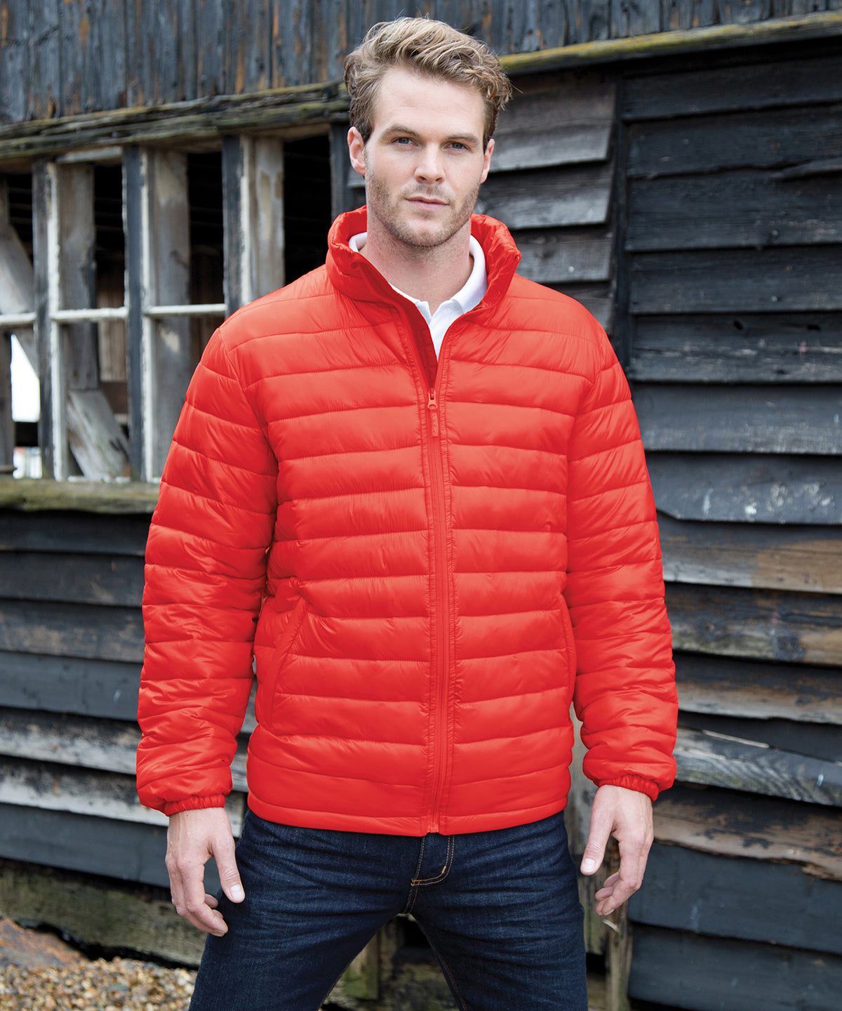 Frost Grey - Ice bird padded jacket - GarmentEmbroidery
