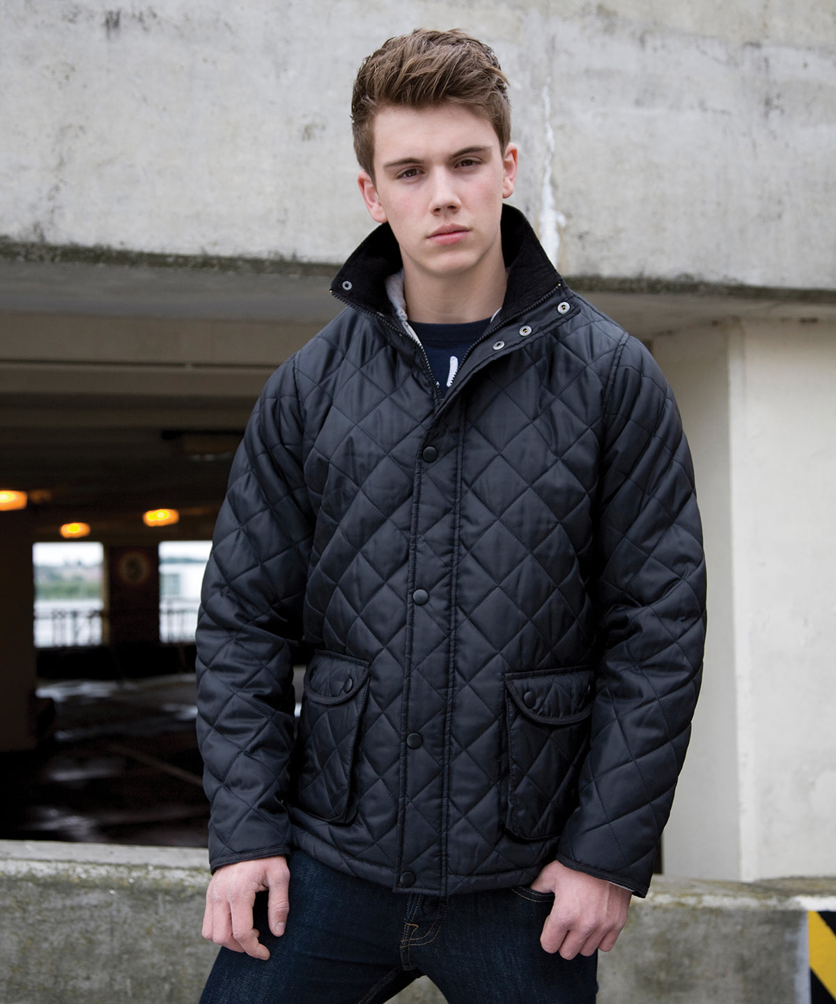 Navy - Urban Cheltenham jacket - GarmentEmbroidery