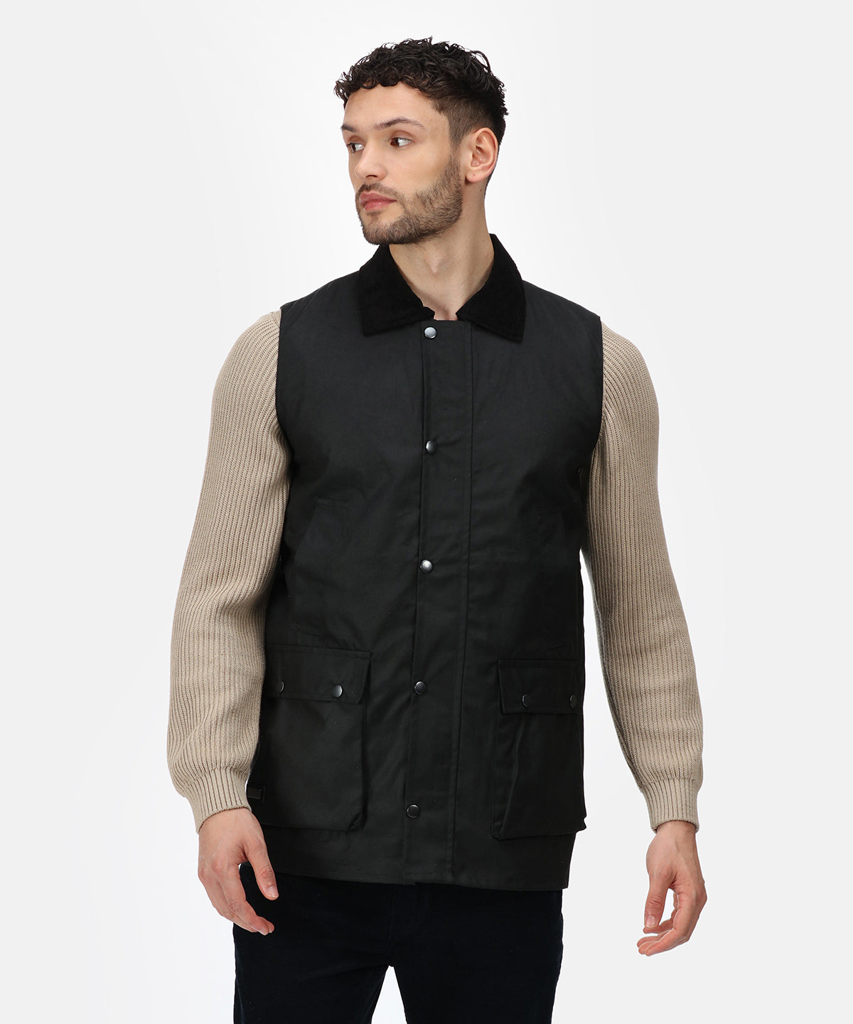 Brown - Banbury wax bodywarmer - GarmentEmbroidery