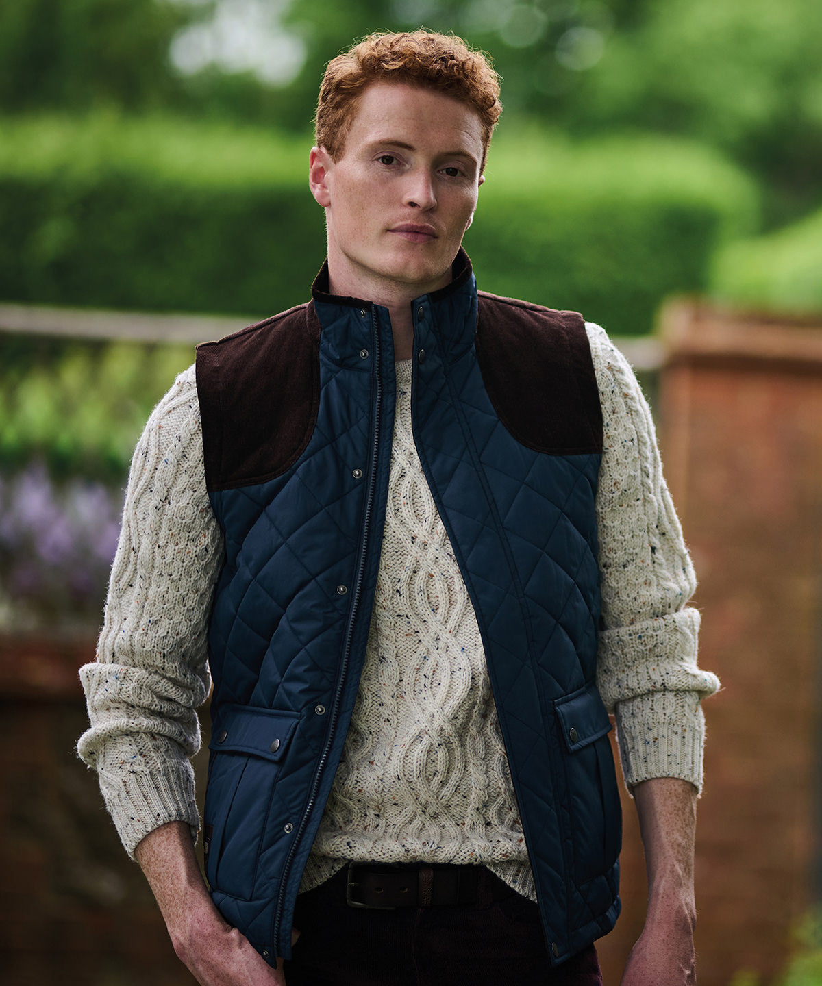 Dark Khaki - Padbury diamond quilt bodywarmer - GarmentEmbroidery