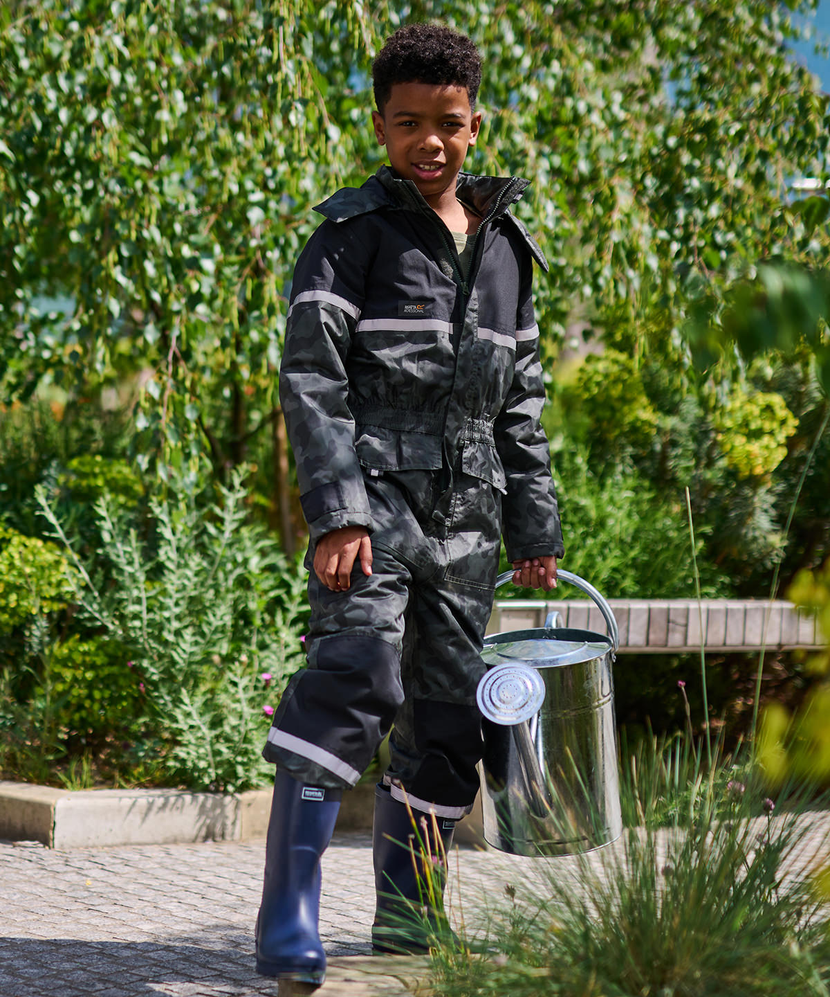 Camo/Black - Kids Rancher waterproof insulated coverall - GarmentEmbroidery