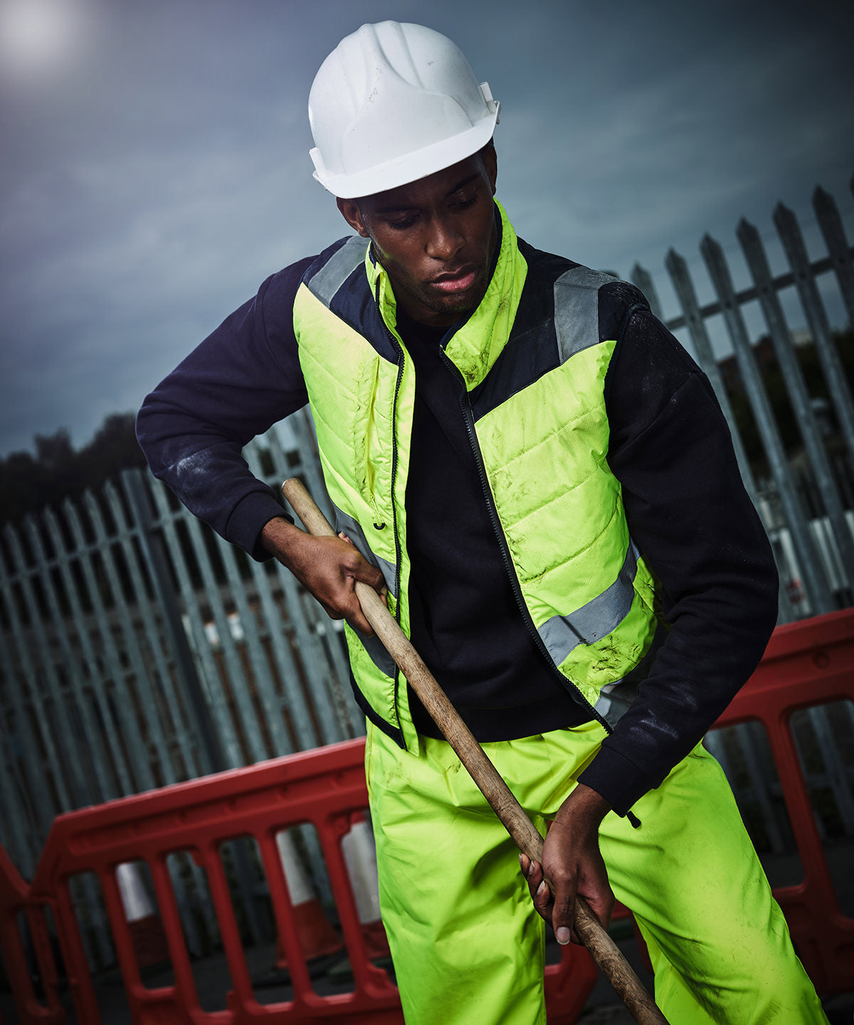 Yellow/Navy - Pro hi-vis thermal bodywarmer - GarmentEmbroidery